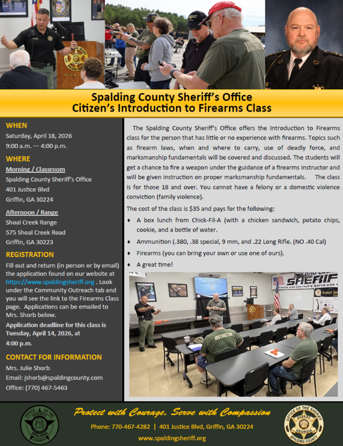 Firearms Class Poster