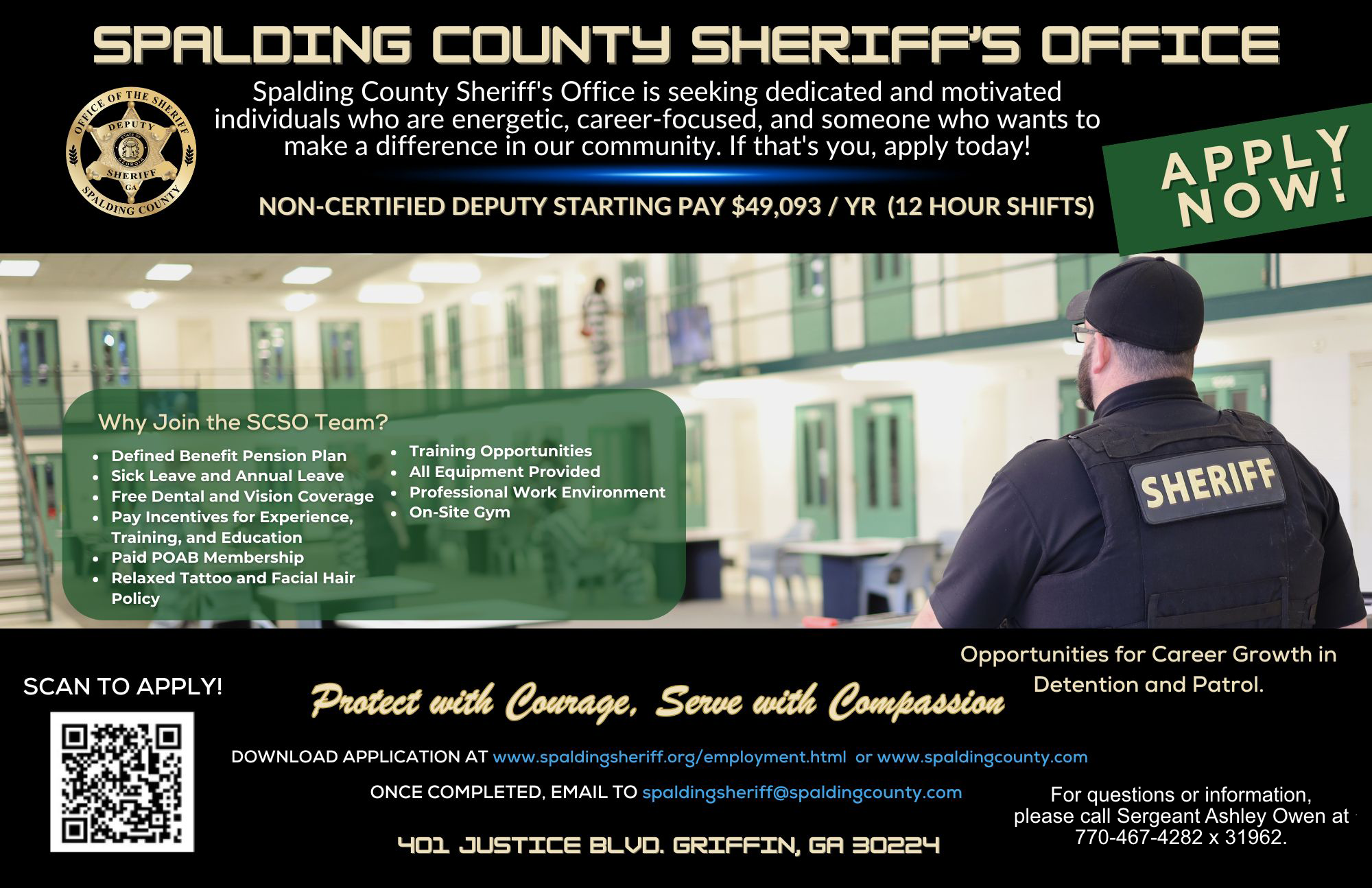 Non-Certified Deputy Employment Ad