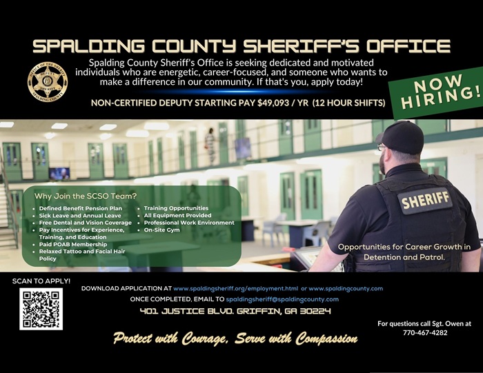 Non-Certified Deputy Employment Ad
