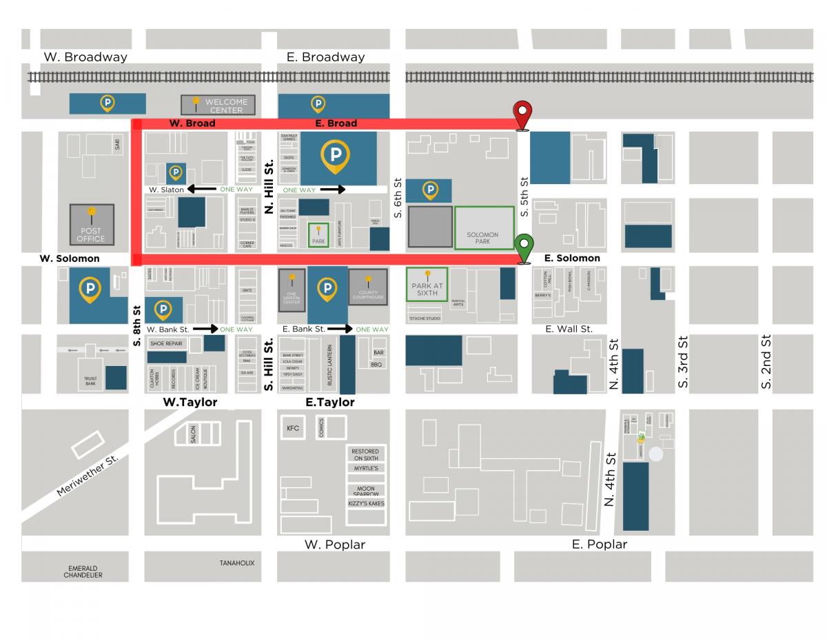 Griifin Parade Route